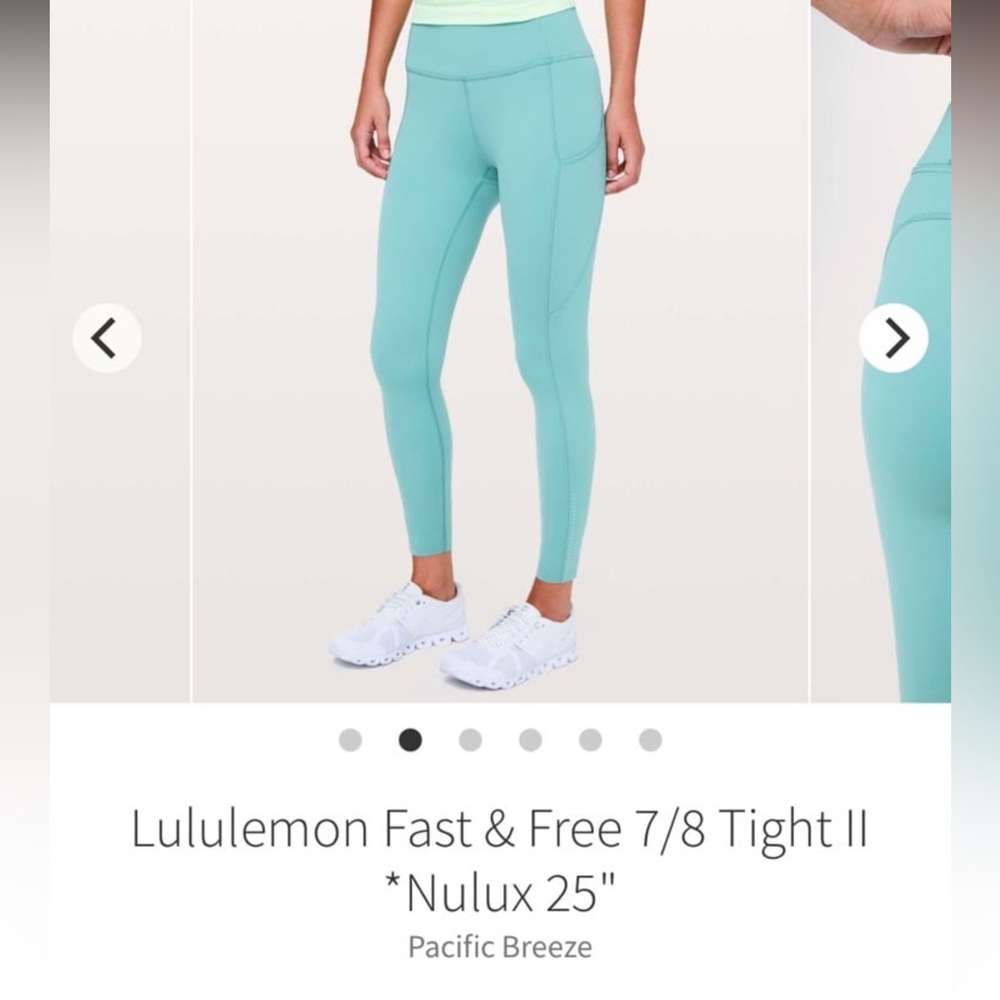 Lululemon Fast and Free leggings size 8